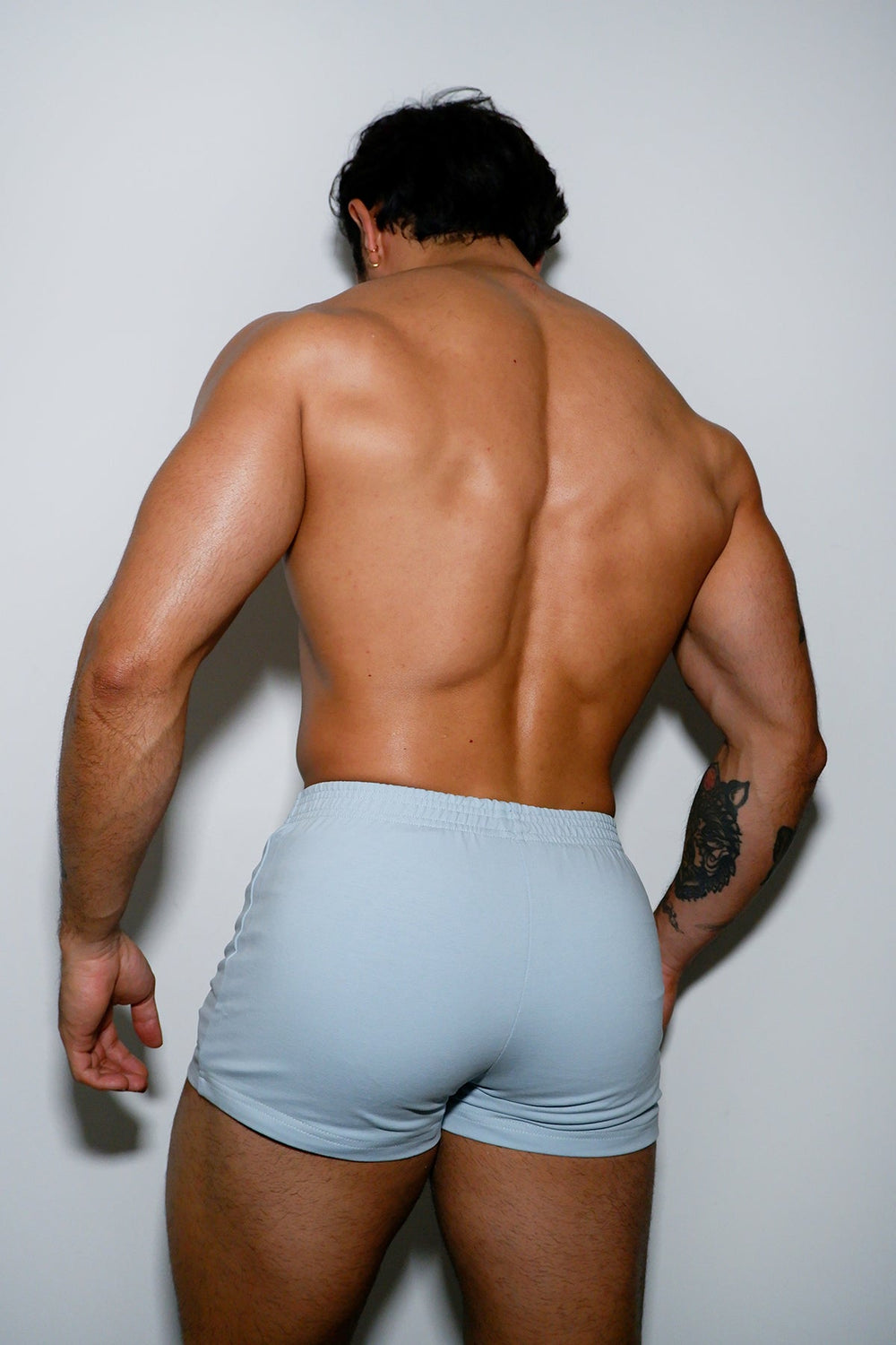 Varsity 2" Short Shorts with Zipper Pocket - Ice Blue