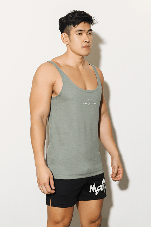 Mind in Malibu Wide-Cut Tank Top - Light Green - JJ Malibu