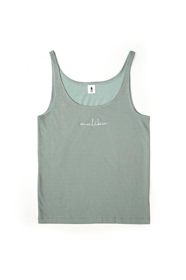 Mind in Malibu Wide-Cut Tank Top - Light Green - JJ Malibu