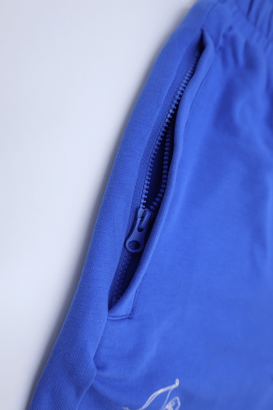 Short court Call You Tonight 5" avec ceinture élastique - Bleu