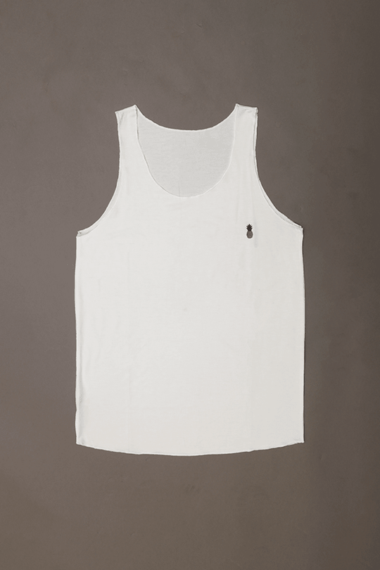 Rendezvous Raw-edge Tank Top - White - JJ Malibu 