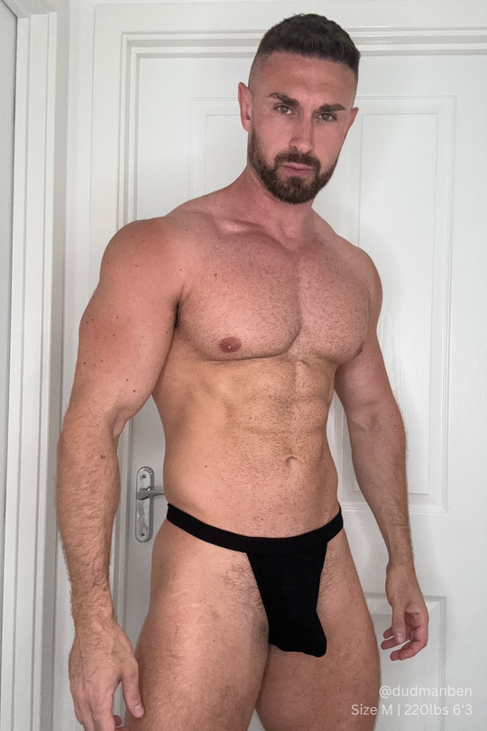 Tanga cómodo de canalé para hombre - Negro medianoche