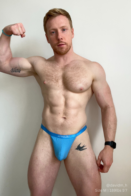 Tanga de malla Now-or-Never - Azul cielo