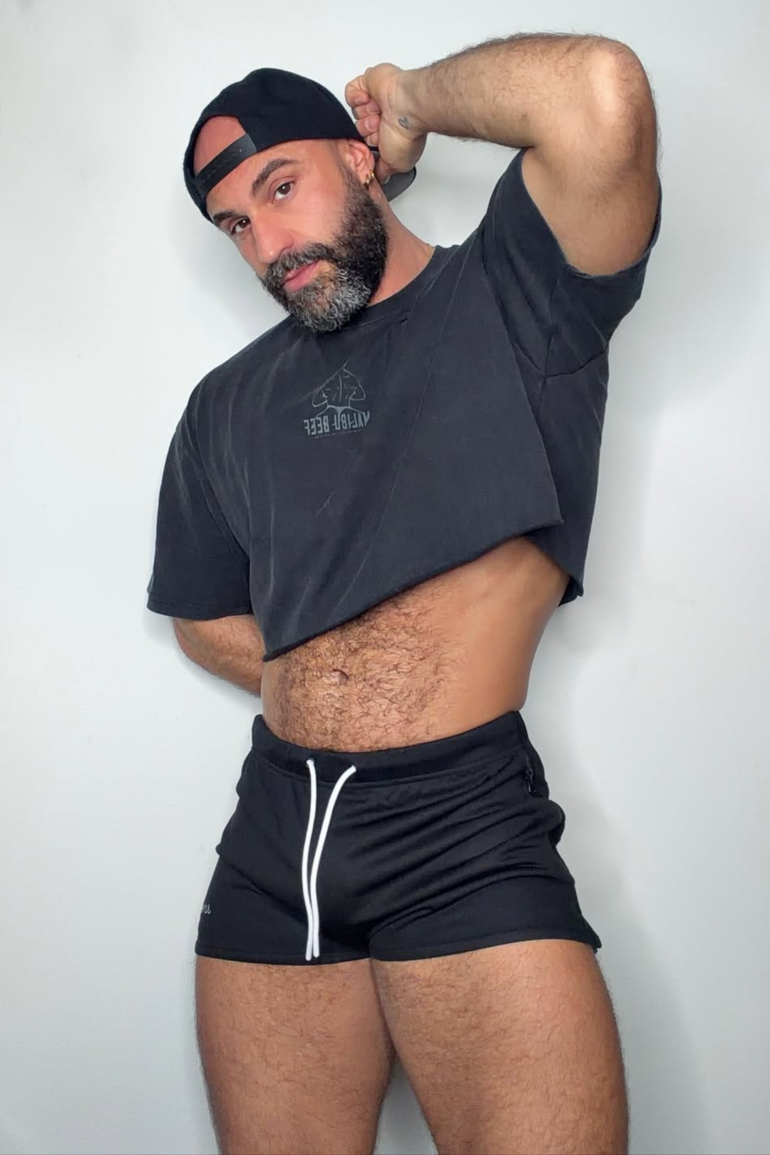 For-the-Night 2" Gym Short Shorts with Drawstring - Obsidian Black