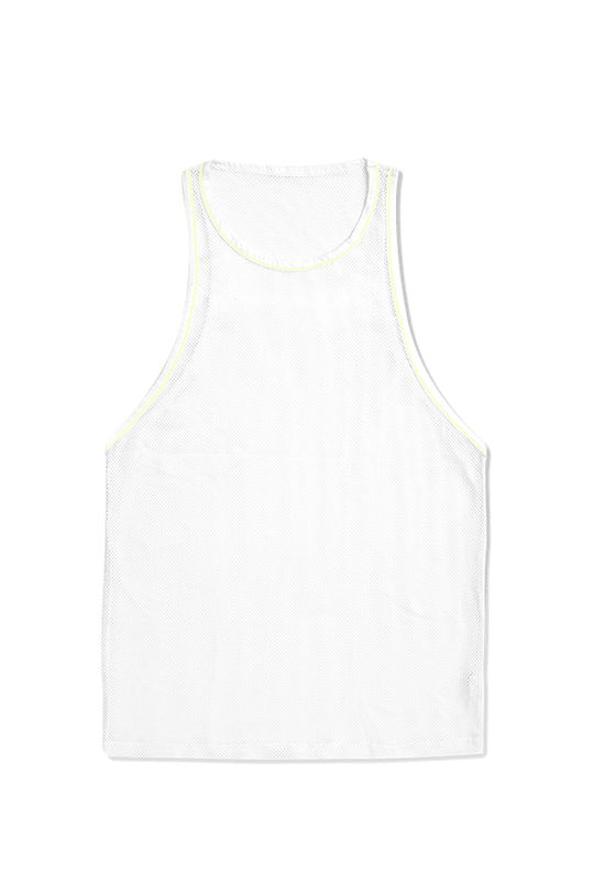 Noticed Mesh Tank Top - White - JJ Malibu 