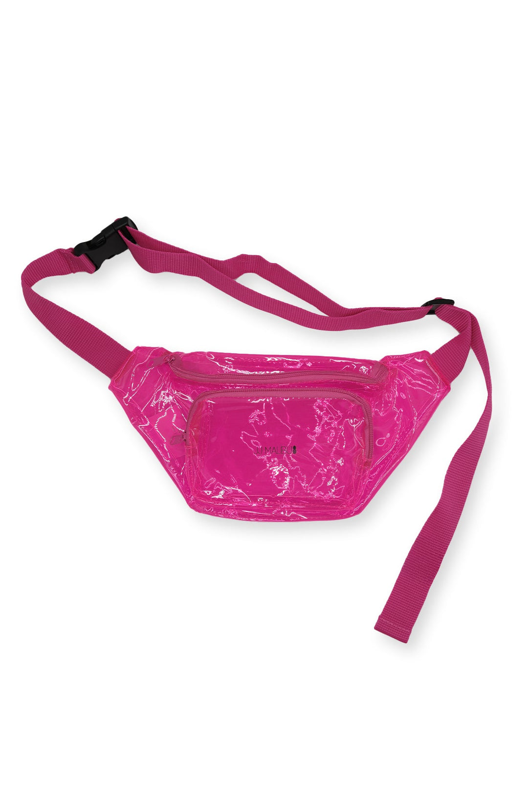 Sac banane translucide surligneur - Rose vif