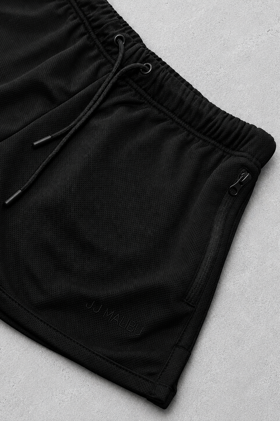 For-the-Night 2" Gym Short Shorts with Drawstring - All Black