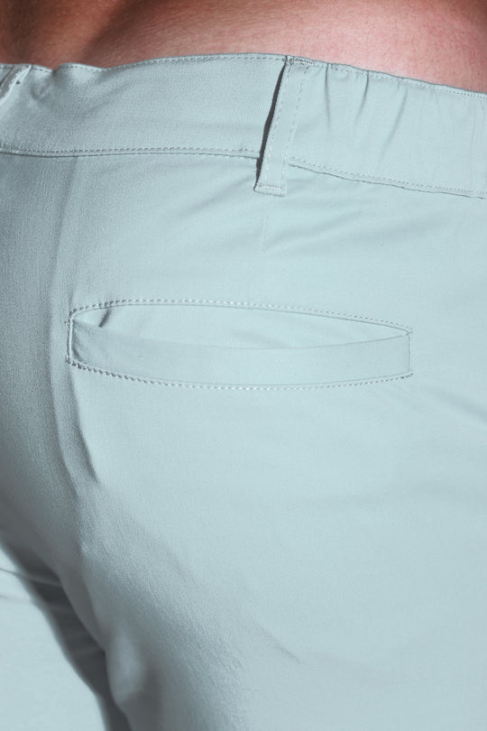 Short chino extensible Muscle-fit 4'' pour homme - Vert clair