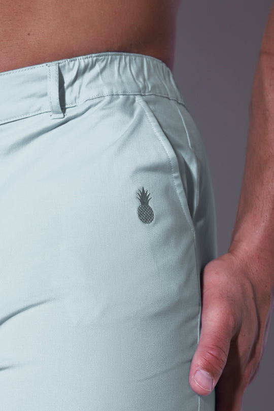 Short chino extensible Muscle-fit 4'' pour homme - Vert clair