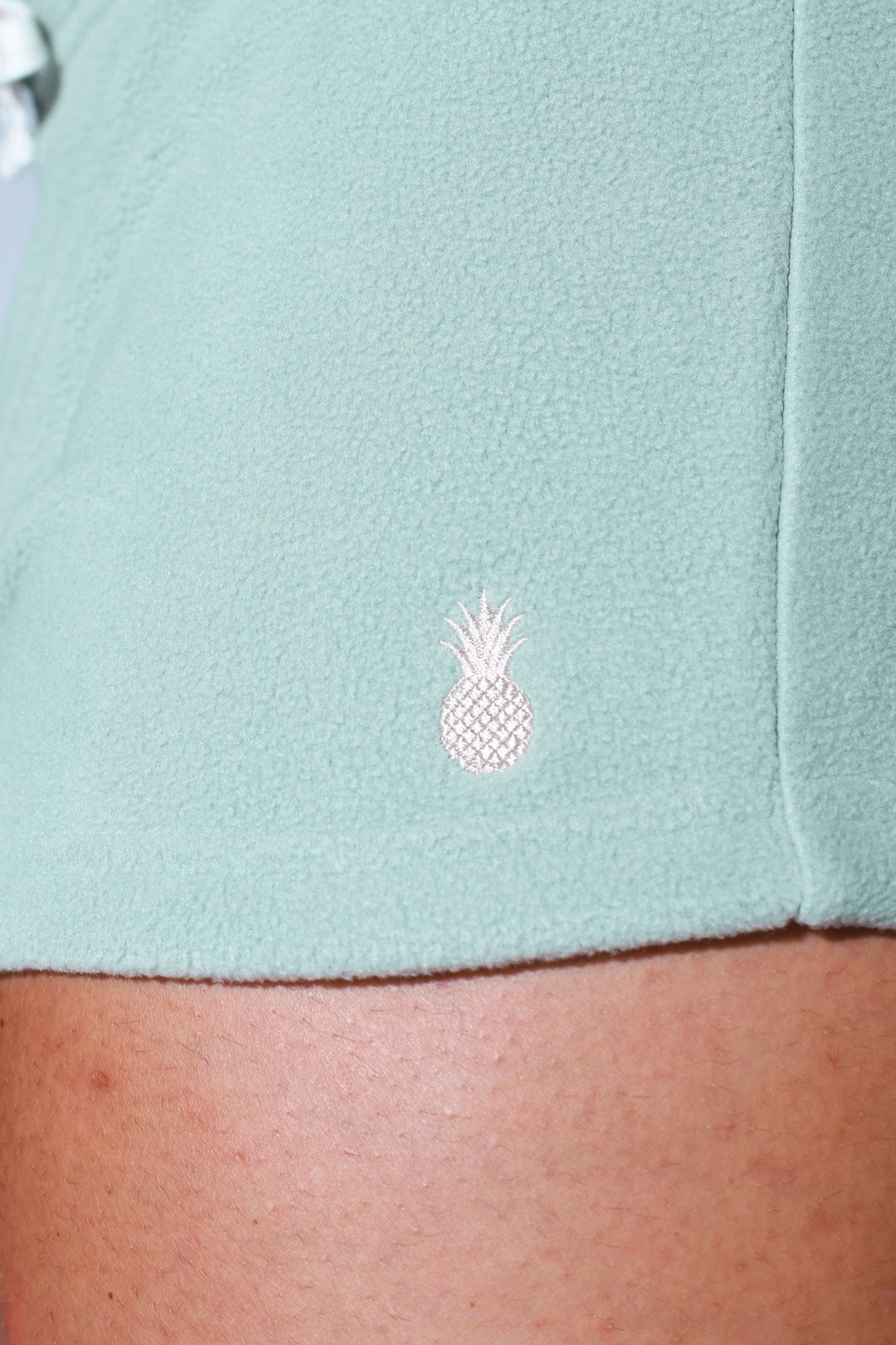 Short court en polaire peluche de luxe 5 cm - Pistache clair