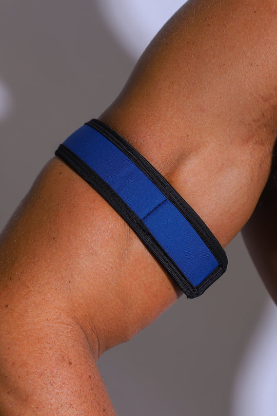Sangles de bras Velcro Festival - Bleu cobalt