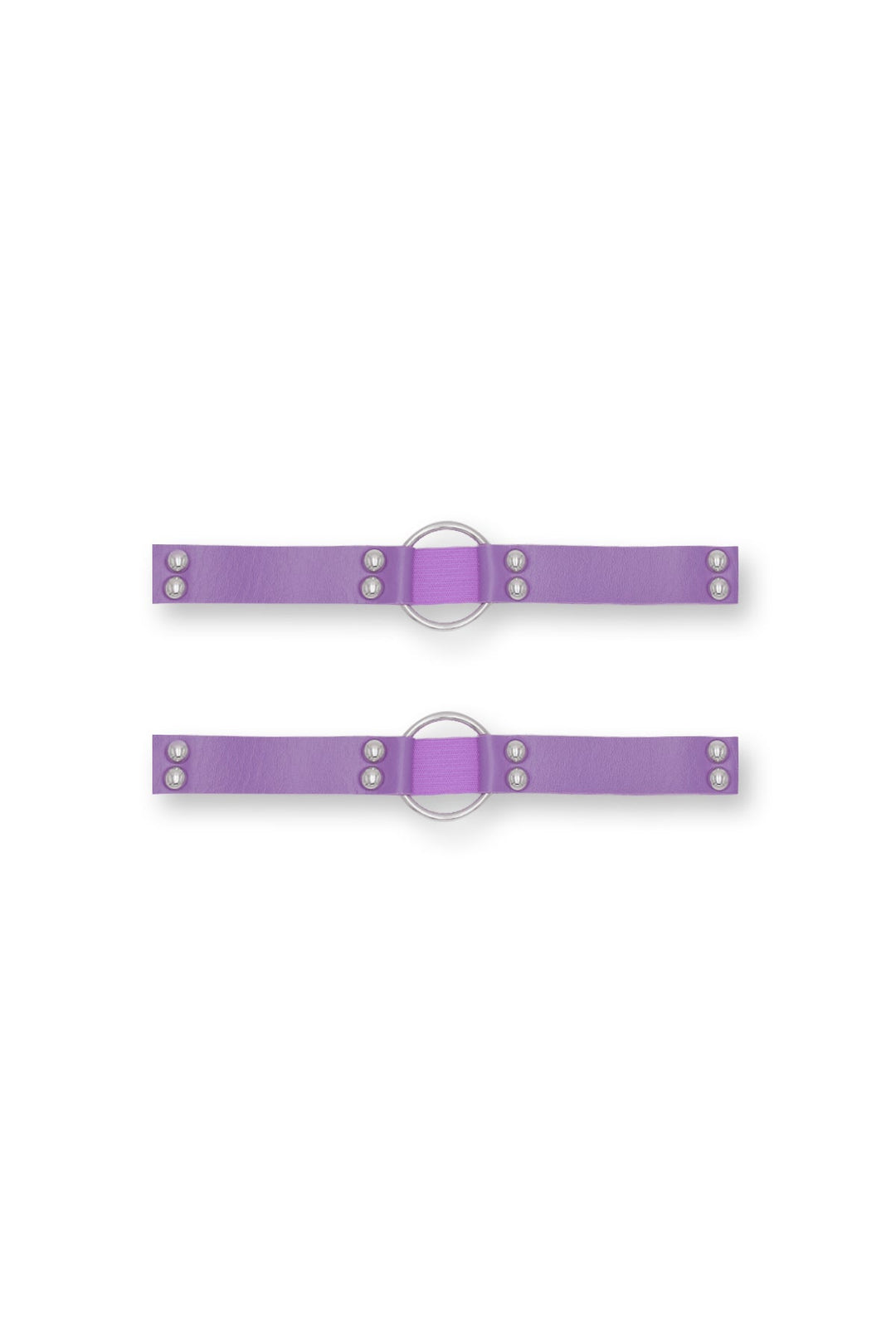 Vegan Leather Ring Leg Bands - Lavender