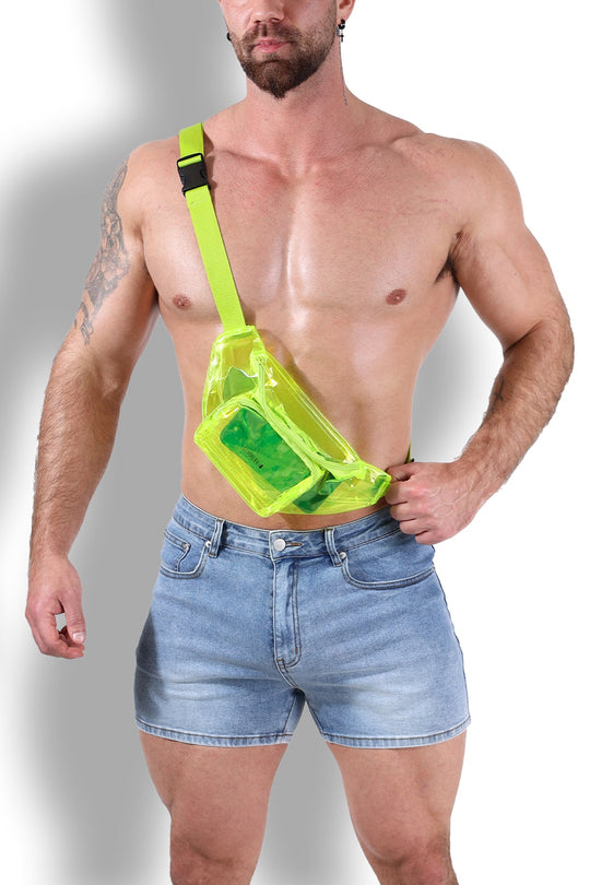 Highlighter Translucent Fanny Pack - Neon Yellow