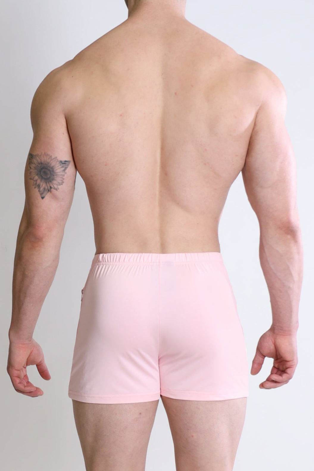 Karma 2" Short Shorts with Zipper Pockets - Baby Pink