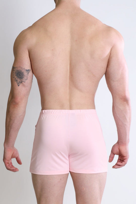 Karma 2" Short Shorts with Zipper Pockets - Baby Pink