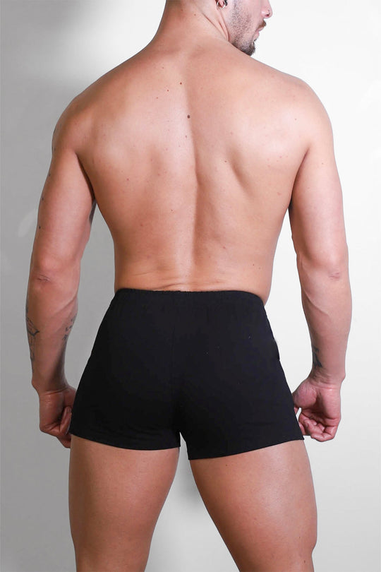 Short court Varsity 2" avec poche zippée - Noir minuit