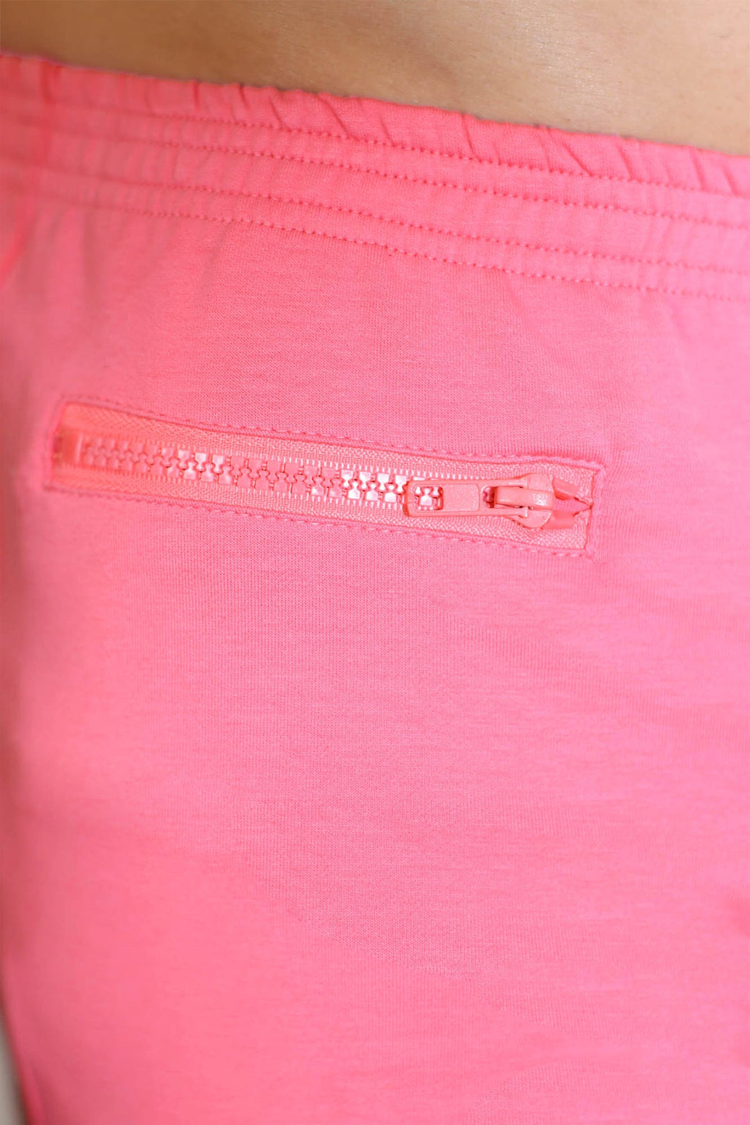 Varsity 2" Short Shorts with Zipper Pocket - Bubblegum Pink