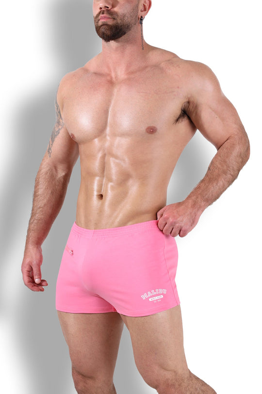 Varsity 2" Short Shorts with Zipper Pocket - Bubblegum Pink