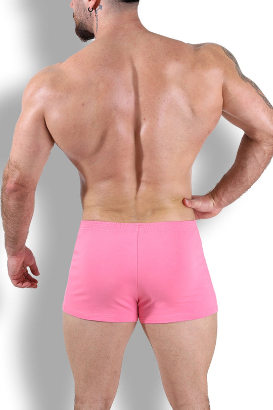 Varsity 2" Short Shorts with Zipper Pocket - Bubblegum Pink