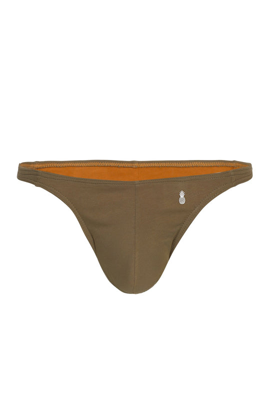 Tanga clásica atrevida - Verde militar