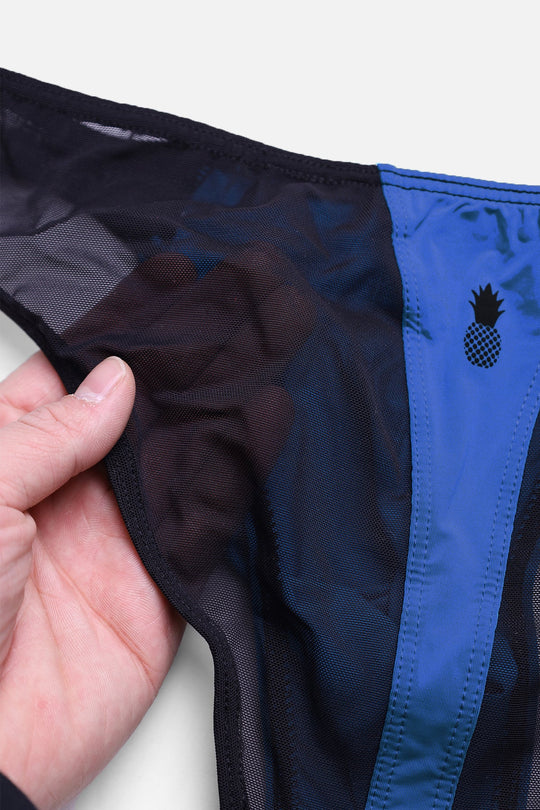 Bas de bikini en maille Club-Kid - Bleu roi
