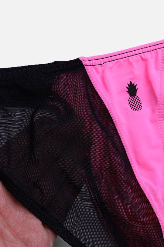 Bas de bikini en maille Club-Kid - Rose vif