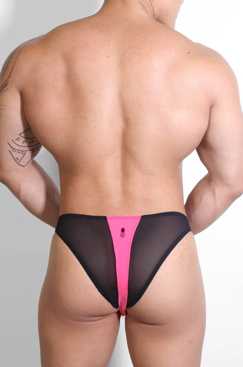 Bas de bikini en maille Club-Kid - Rose vif