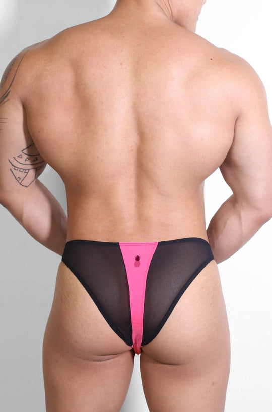Bas de bikini en maille Club-Kid - Rose vif