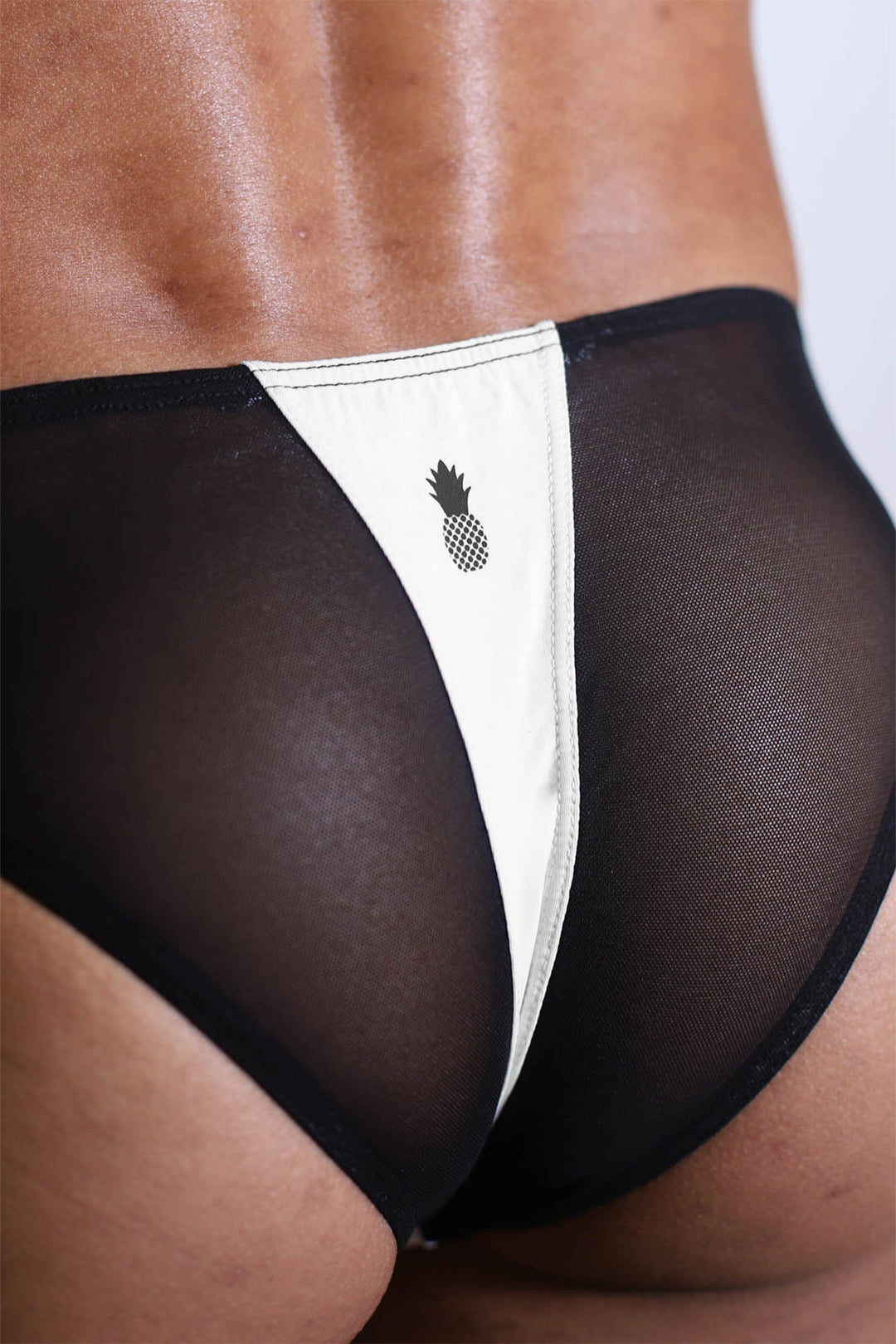 Club-Kid Mesh Bikini Briefs - Pearl White