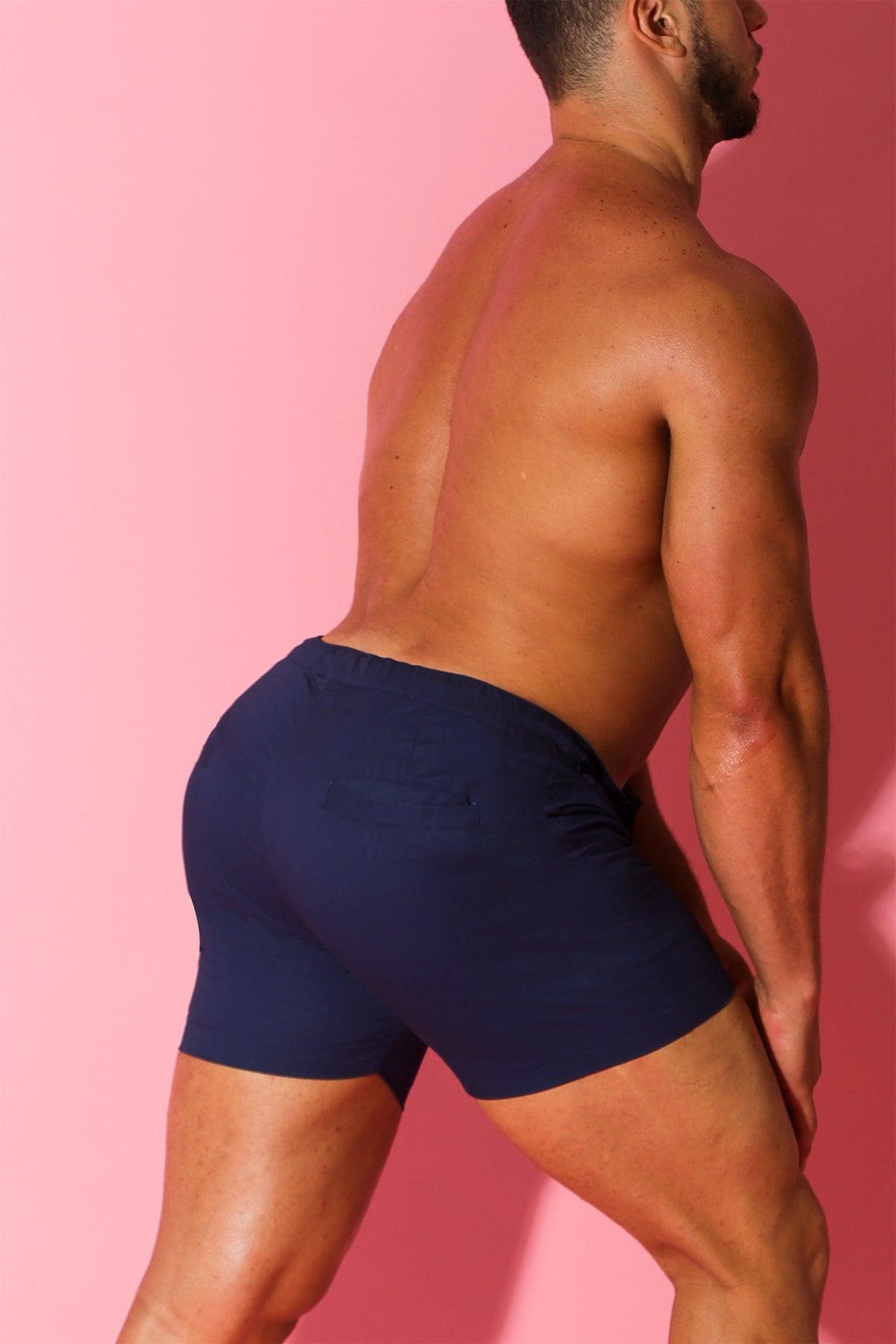 Cuff-It 4" Chino Shorts with Drawstring - Navy - JJ Malibu 