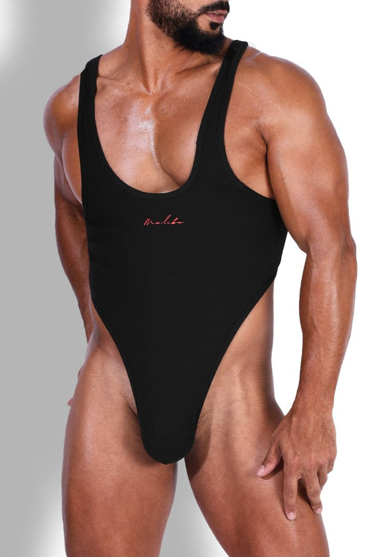 Body de canalé Afterglow - Negro