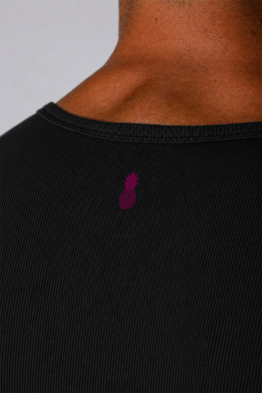Striker V-Neck Short Sleeve Bodysuit - Black