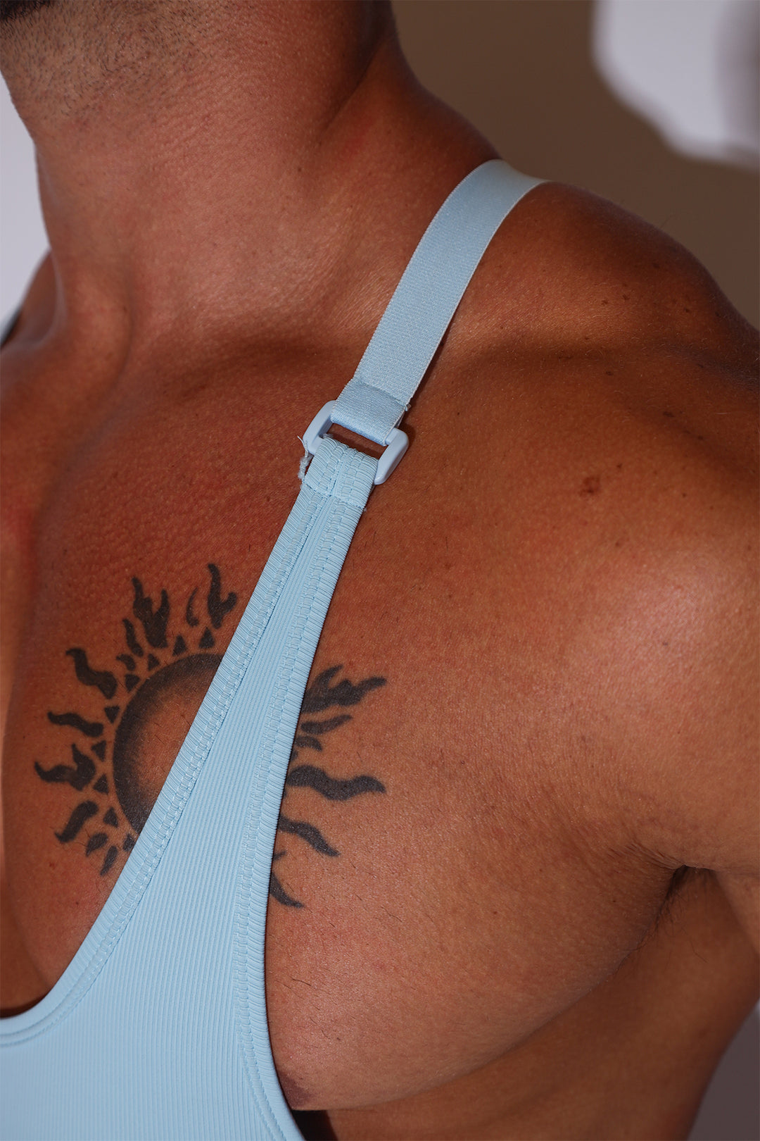 Wrestle Me Bodysuit - Baby Blue