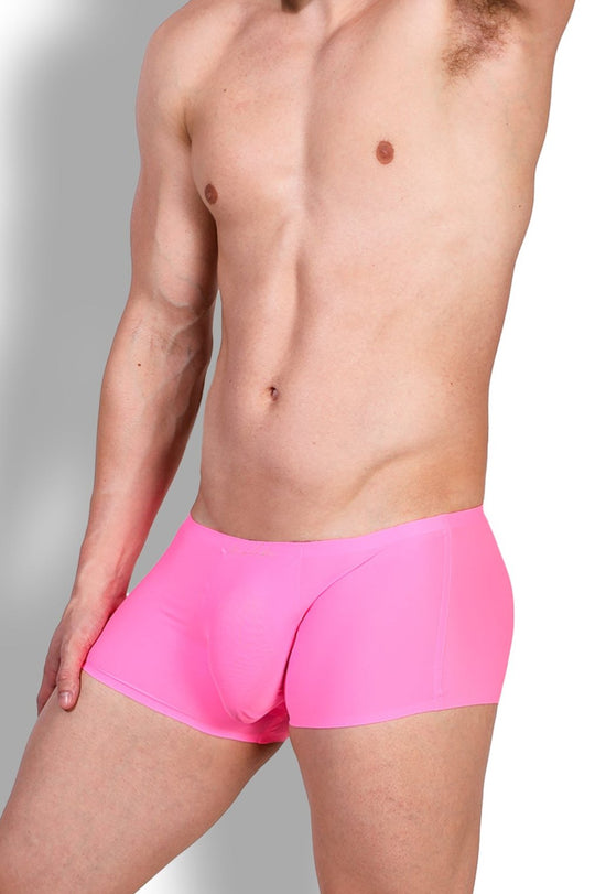 Boxer soyeux sans coutures Come-Over - Rose vif