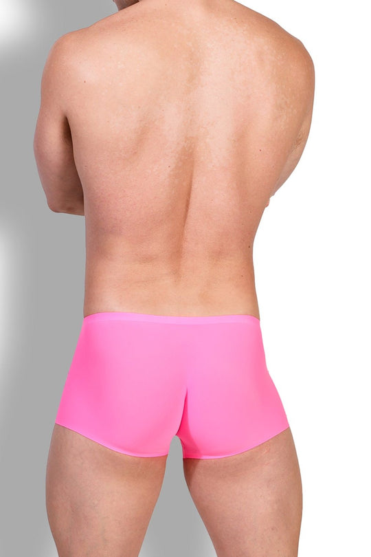Boxer soyeux sans coutures Come-Over - Rose vif