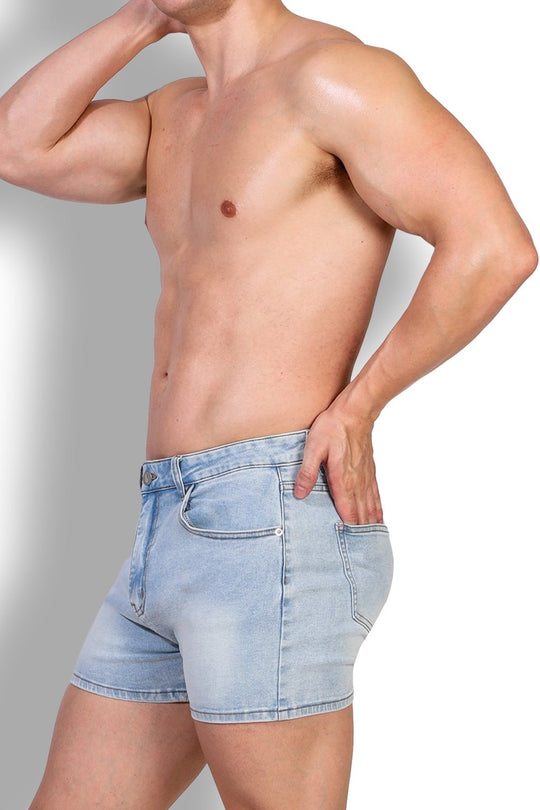 Short en jean In-Your-Dreams 3,5" - Bleu ciel