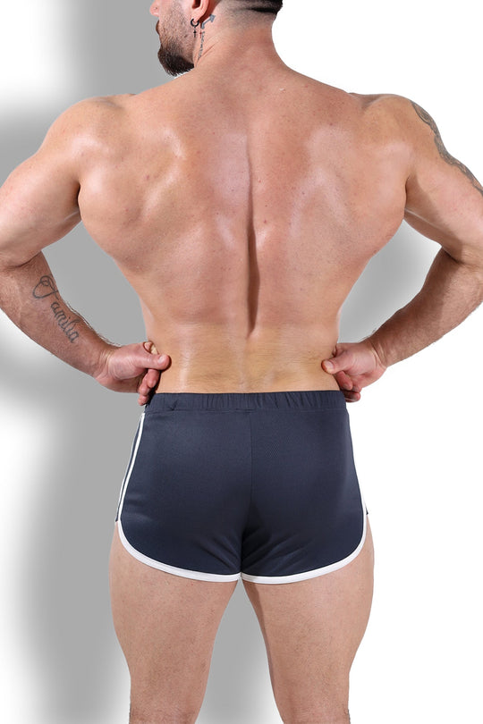 Nightcall Elastic Waist 3" Short Shorts - Smokey Grey