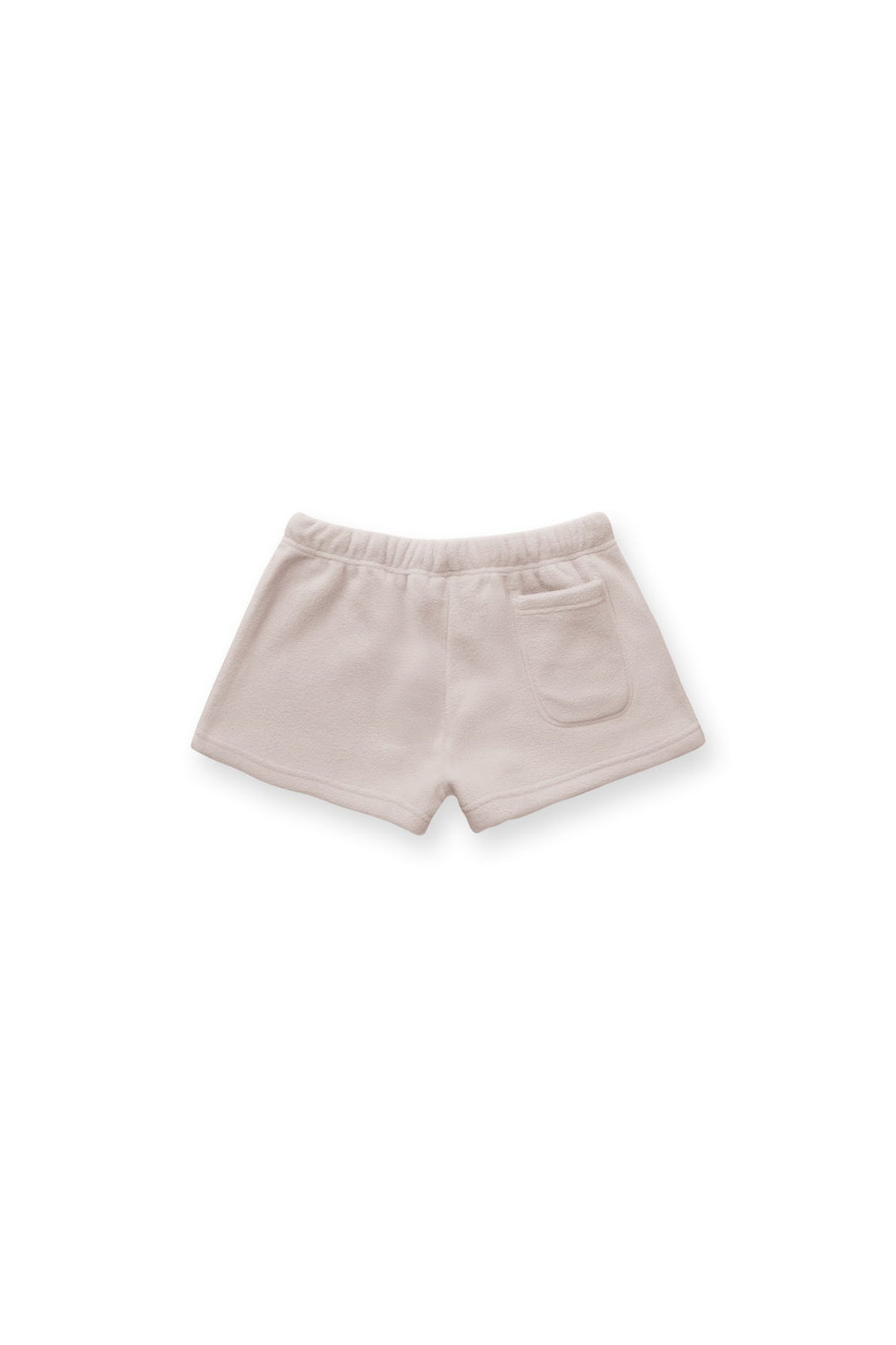 Short court en polaire peluche de luxe 5 cm - Champagne