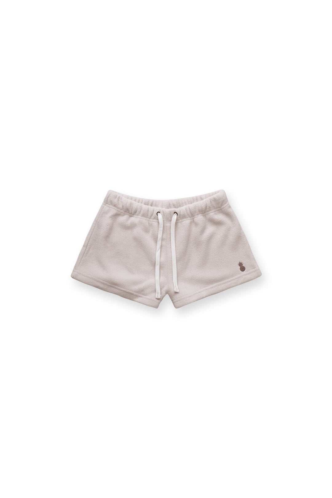 Short court en polaire peluche de luxe 5 cm - Champagne