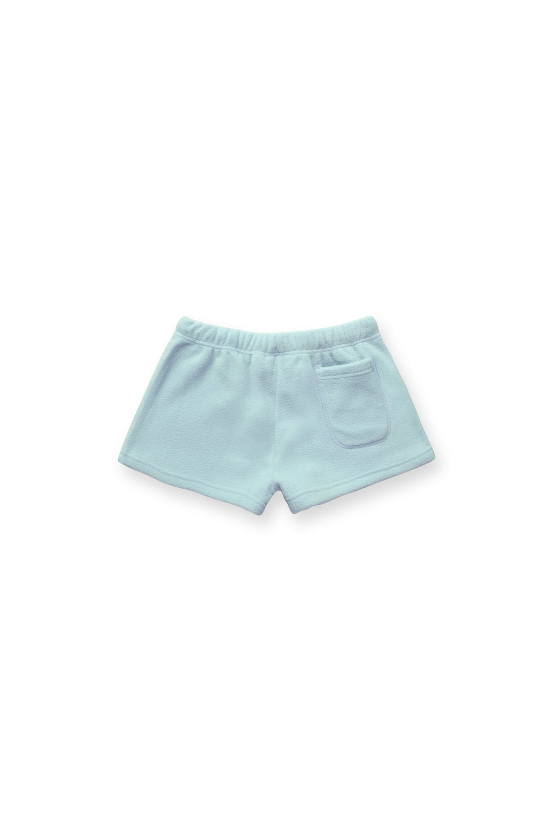 Short court en polaire peluche de luxe 5 cm - Pistache clair