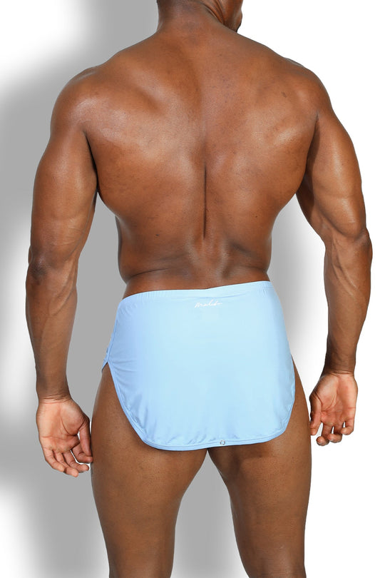 Pantalones cortos Cool-Dri 2 en 1 con forro de tanga - Azul Ártico