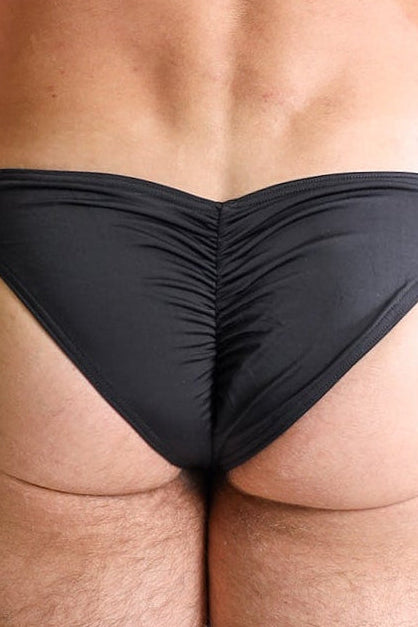 Classic Scrunch-Butt Swim Briefs - Black