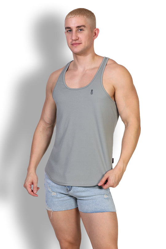 JJ Cool-Dry Gym Stringer - Gris claro