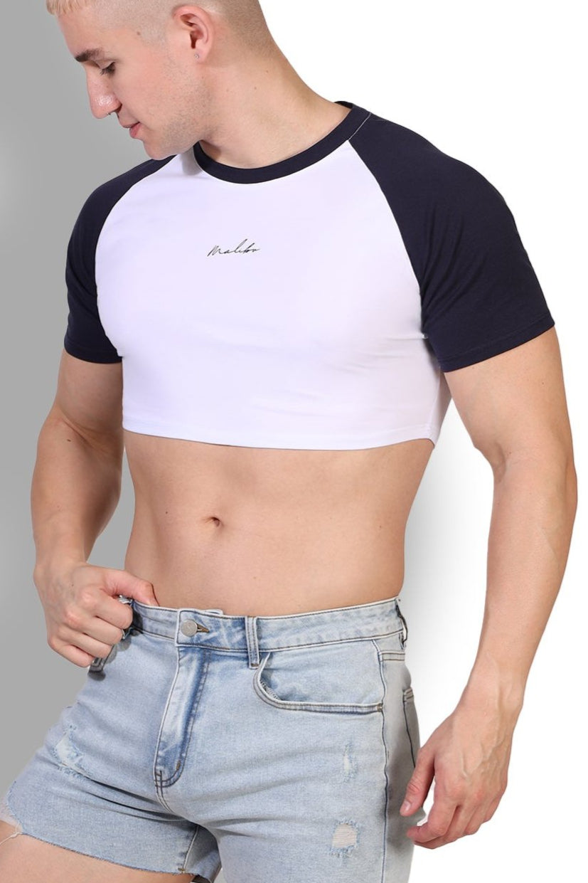 Camiseta corta ajustada con estampado de Malibu