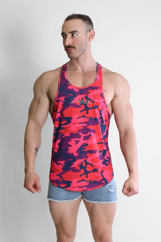 Feel-Me Scoop Bottom Tank - Purple Camo