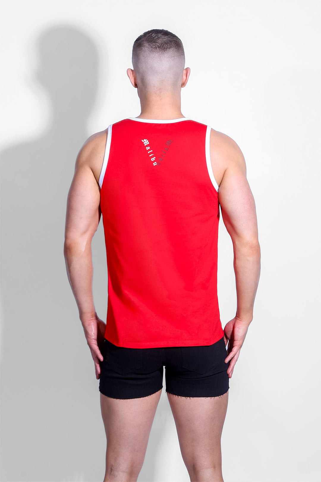 Camiseta deportiva de tirantes para hombre - Vino