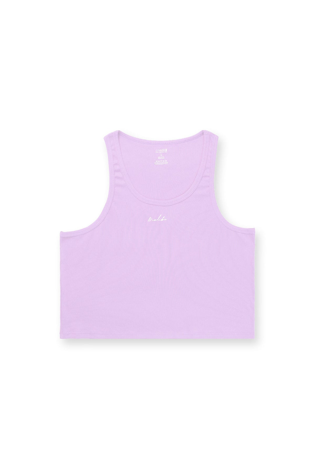 Débardeur court côtelé Dreamy Muscle Fit - Lavande