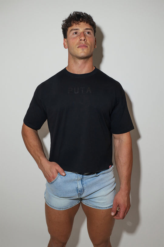 Oversized Relaxed Crop Top - Puta