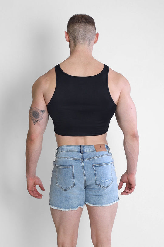 Top deportivo corto JJ - Negro