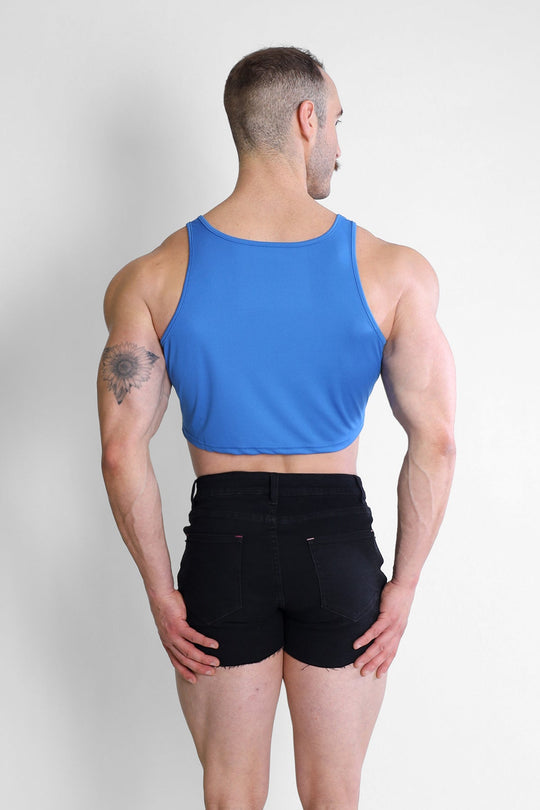 JJ Sporty Crop Tank Top - Royal Blue